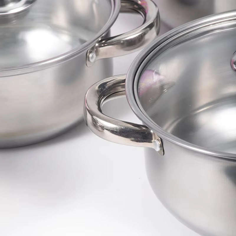 Stainless Steel (8)10 Piece Pot Set