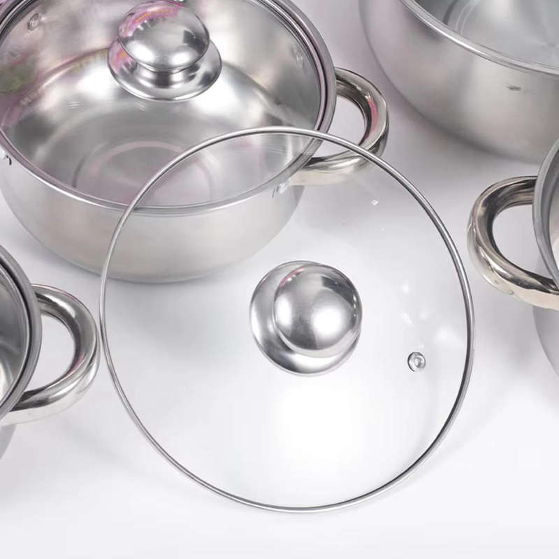 Stainless Steel (8)10 Piece Pot Set