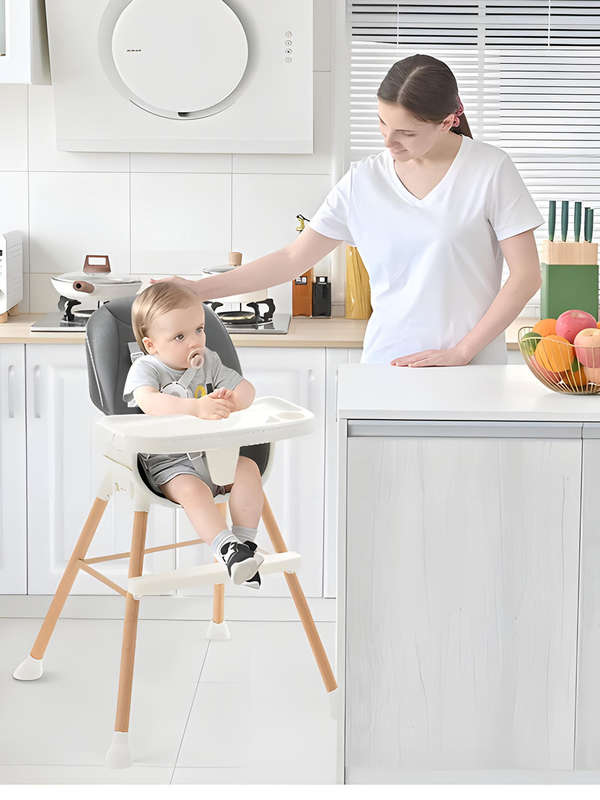 Baby Feeding High Chair, Removable Tray Foldable Baby High Chair