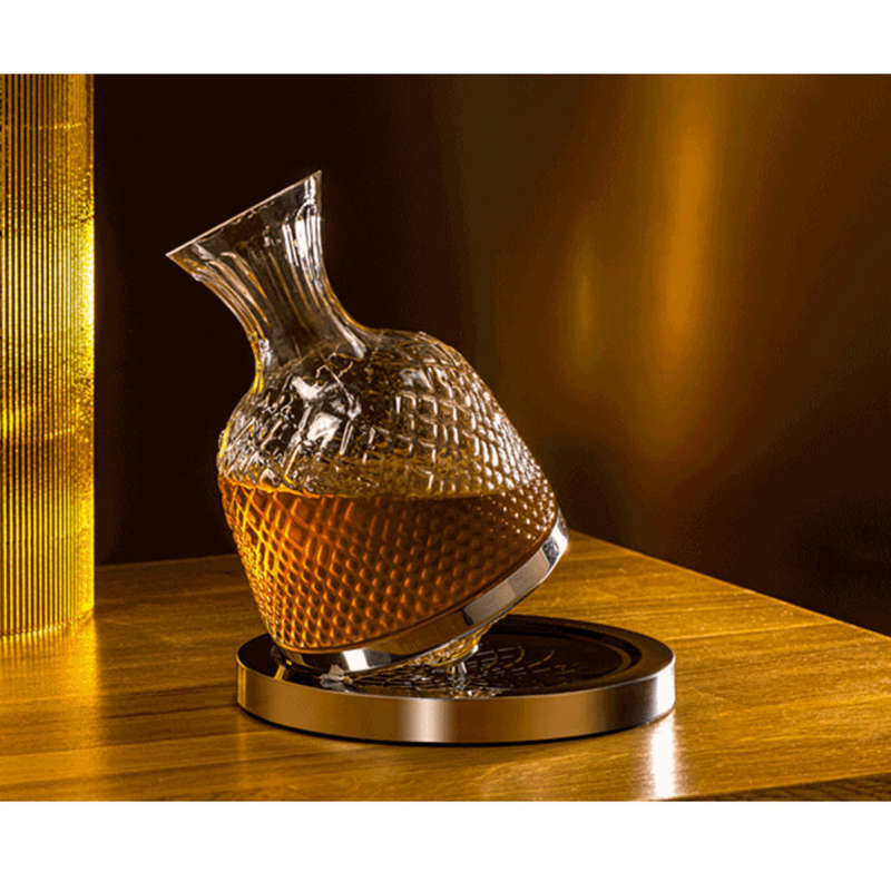 360 Crystal glass Spinning Decanter