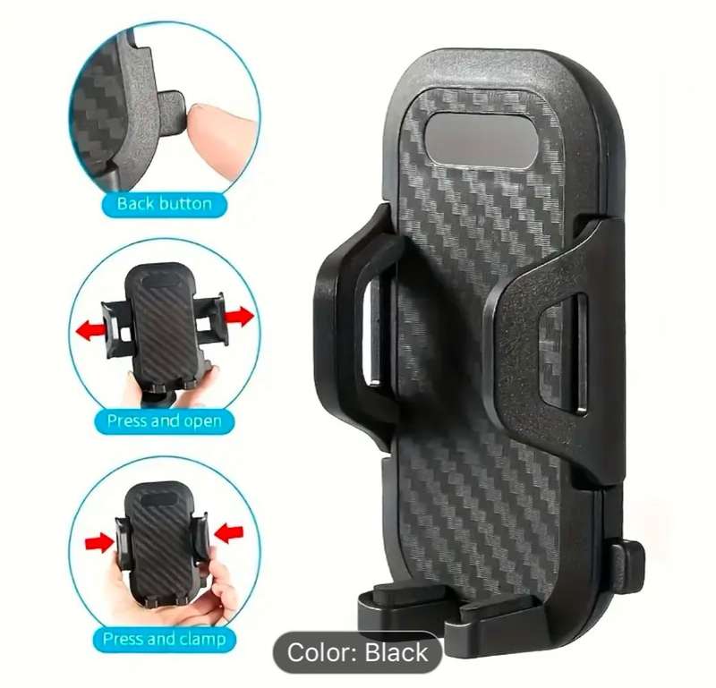 Rotatable car phone bracket
