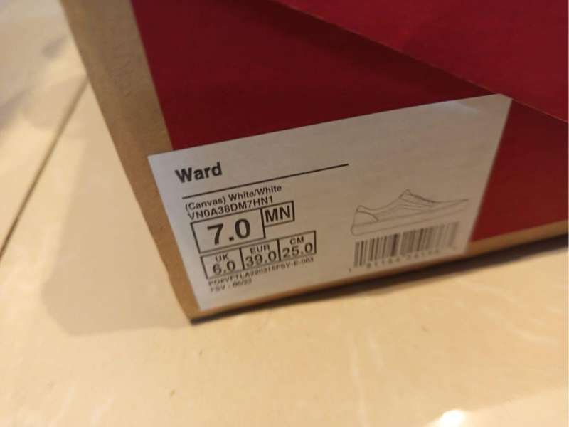 Vans white UK 6