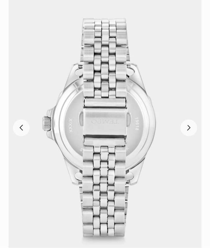 Tempo silver plated white mother of pearl dail bracelet watch (Fathersday gift *FREE DELIVERY* )