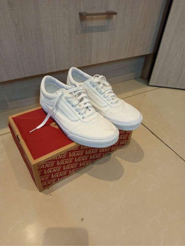 Vans white UK 6