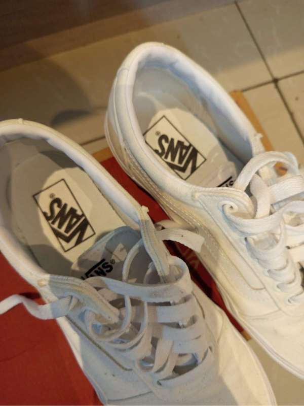 Vans white UK 6