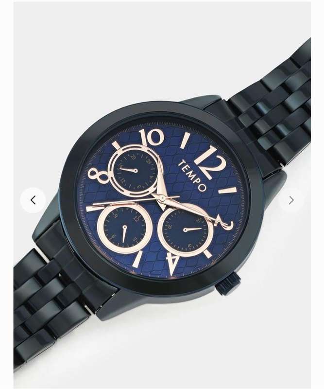Tempo blue plated blue & rose tone dail bracelette watch (Fathersday gift *FREE SHIPPING* )