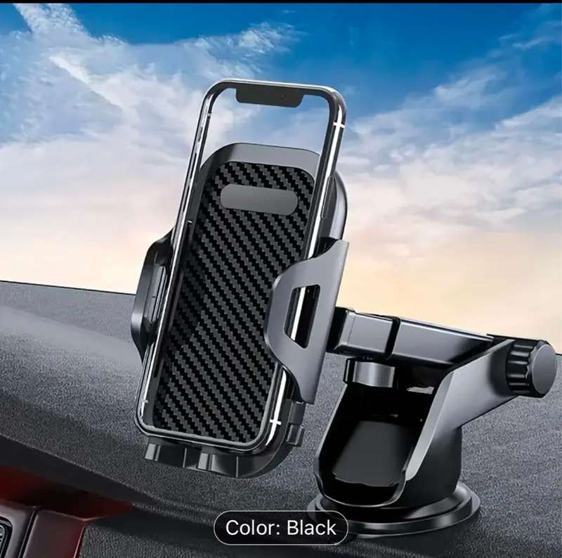 Rotatable car phone bracket