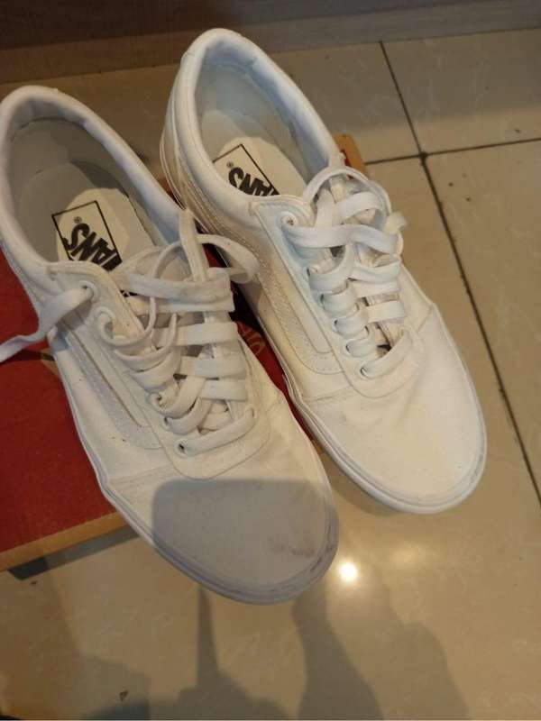 Vans white UK 6