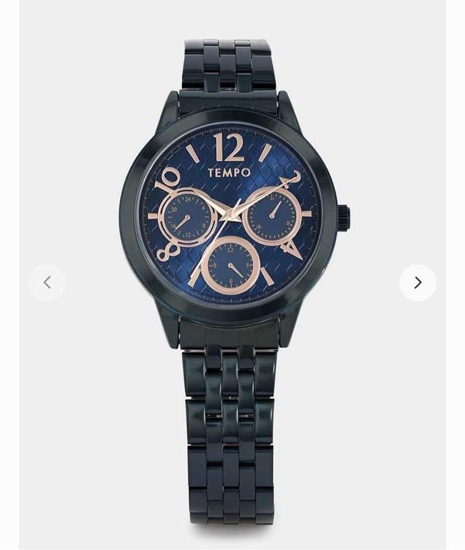 Tempo blue plated blue & rose tone dail bracelette watch (Fathersday gift *FREE SHIPPING* )