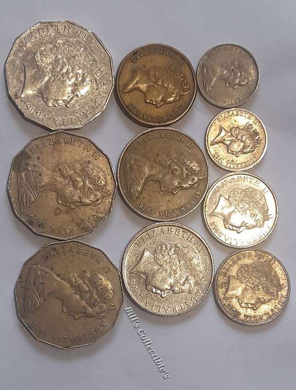 30 COINS Mauritius, Switzerland, Nederlands and Australia Mix Lot .