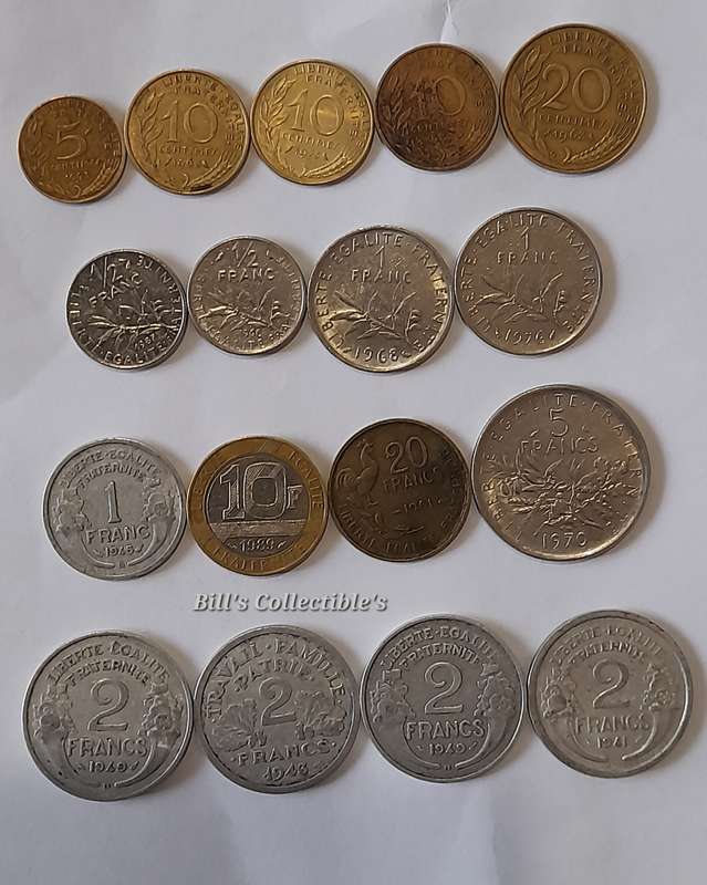 34 COINS France and Italy Lot .
