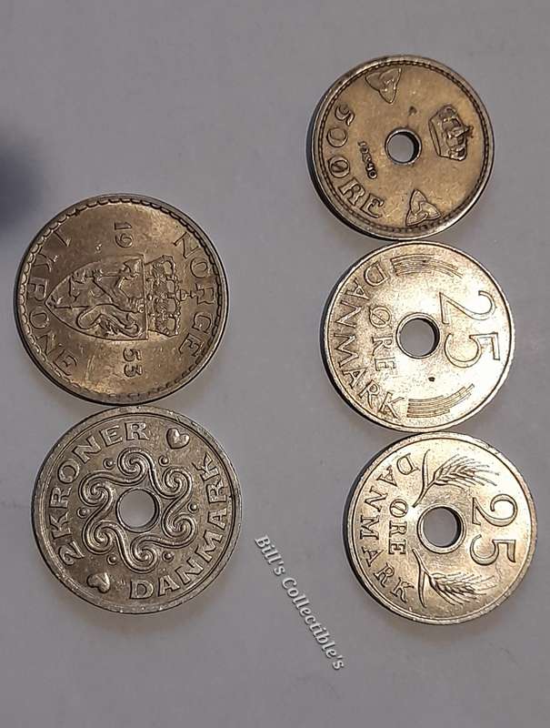 21 COINS Germany, Denmark and Ostereich Mix Lot .
