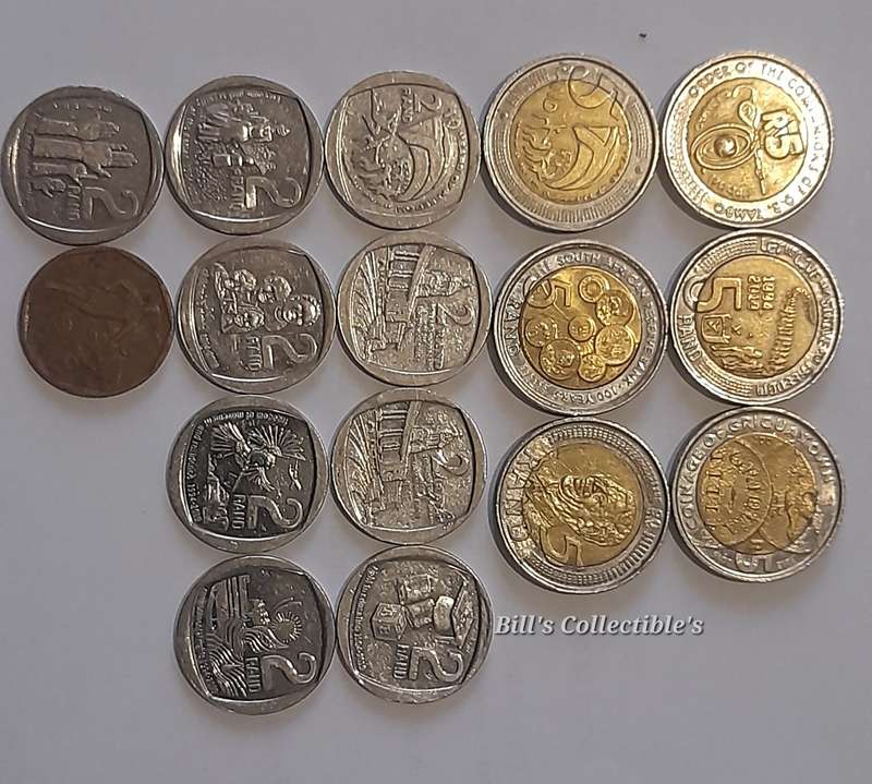 SOUTH AFRICAN COMMEMORATIVE COIN LOT.