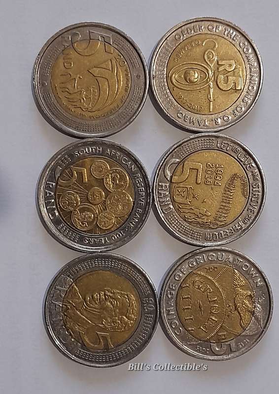 SOUTH AFRICAN COMMEMORATIVE COIN LOT.