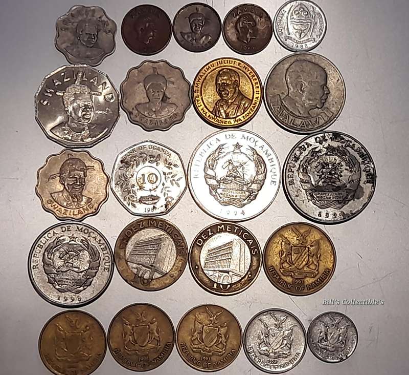 22 COINS Africa Mix Lot . 1 Bid Takes All .