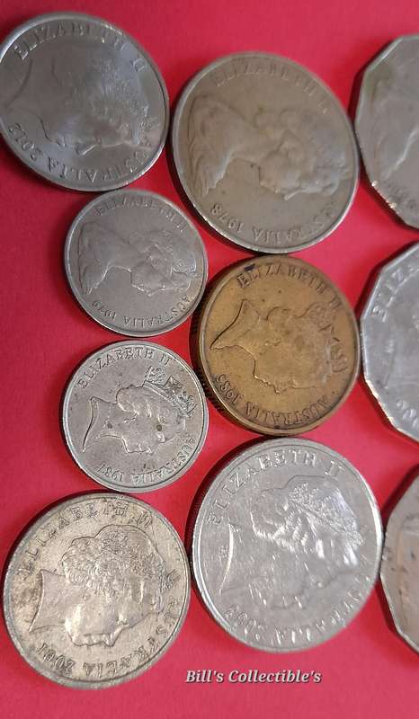 10 COINS Australia Mix Lot . 1 BID Takes All .
