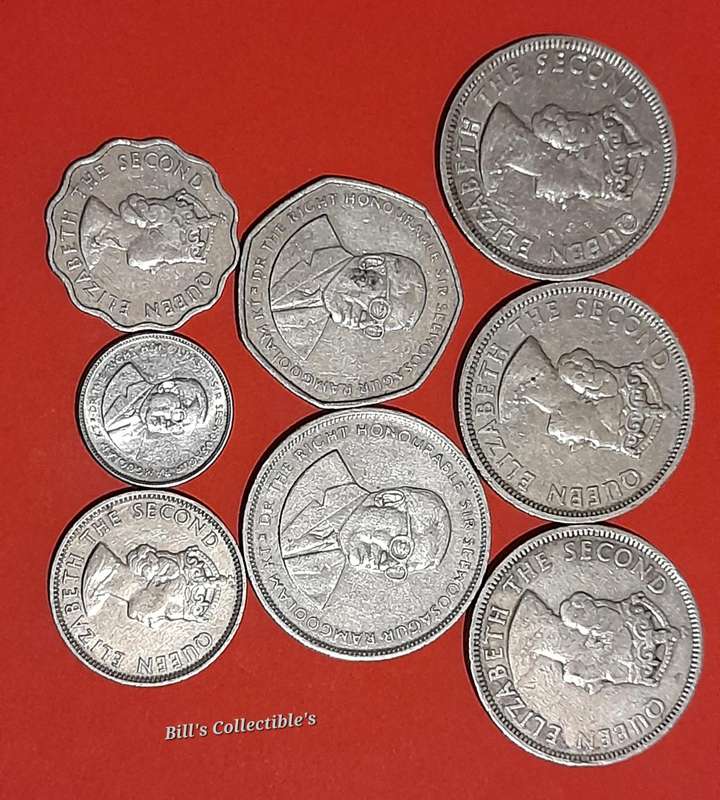 8 COINS Mauritius Lot . 1 BID Takes All.