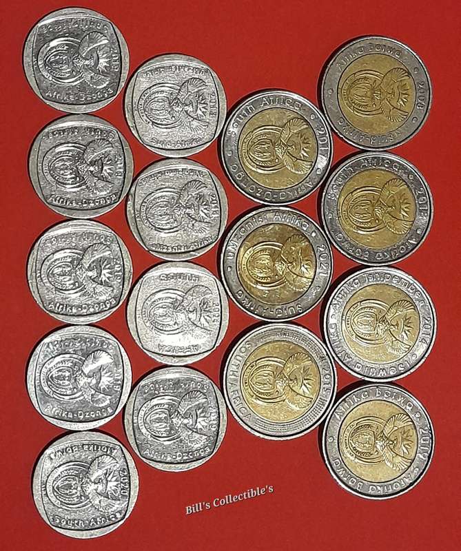 16 COINS SOUTH AFRICAN COMMEMORATIVE COIN LOT. 1 BID Takes All .