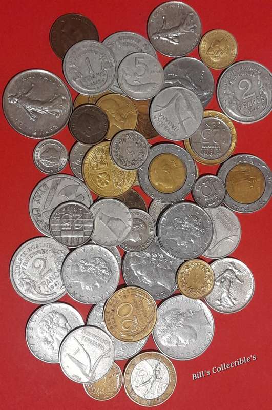 46 COINS INTERNATIONAL COIN LOT . 1 BID Takes All .