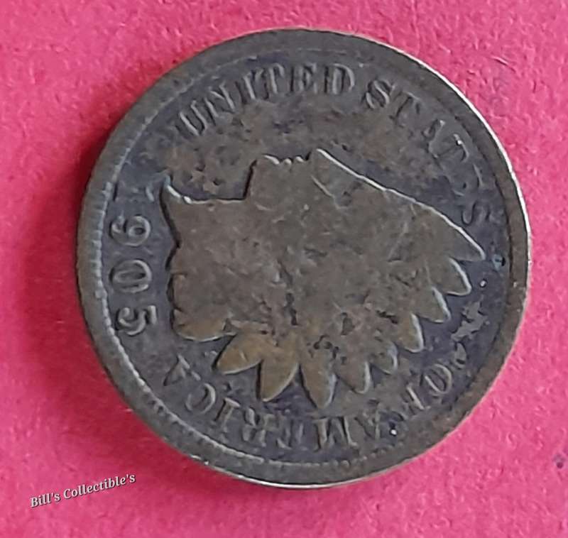 1969 1 Dollar Note & 1905 Indian Head 1 Cent Coin . 1 BID Takes All