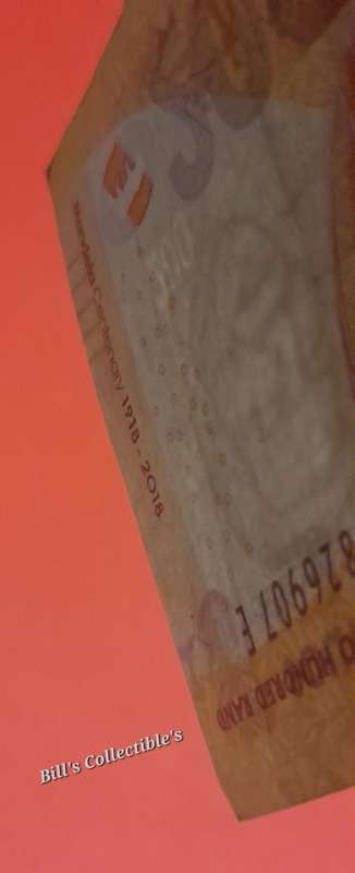 South African R200 Commemorative Bank Note .  Mandela Birth Centenary.