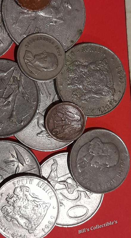 South African Mix Coin And Note lot . 1 BID Takes All