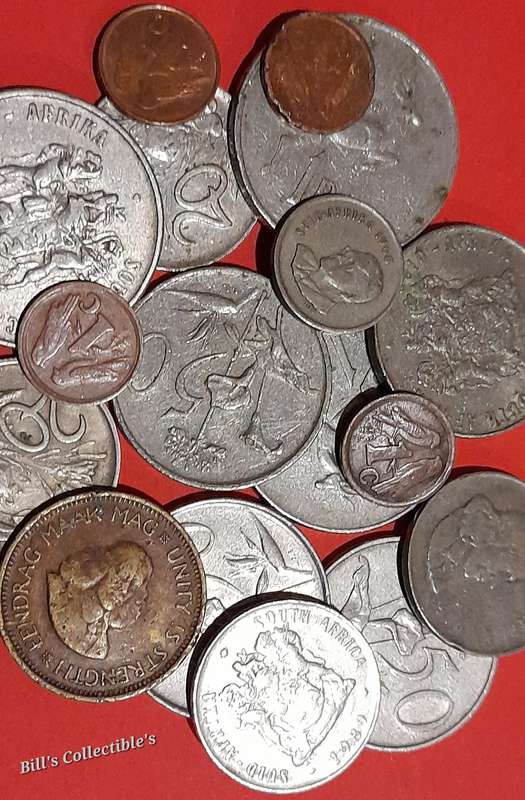 South African Mix Coin And Note lot . 1 BID Takes All