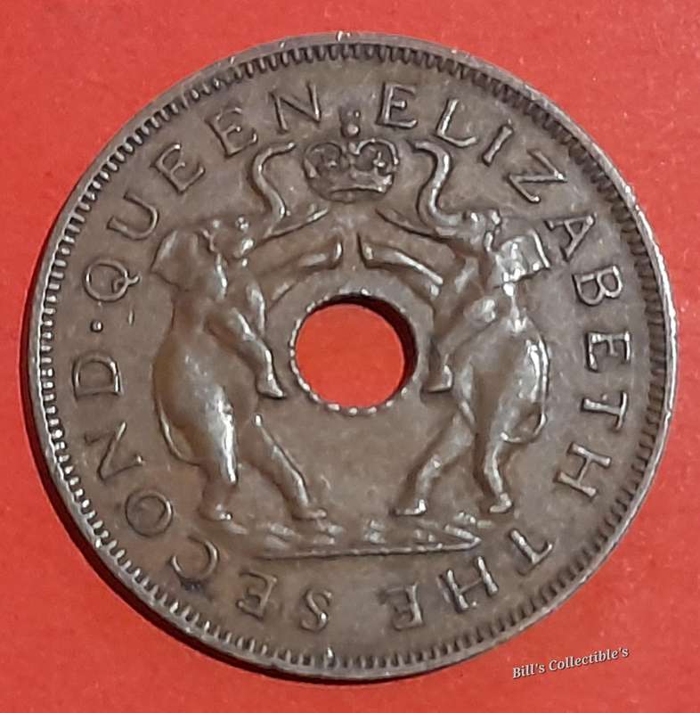 1956 Rhodesia and Nyasaland 1 Penny .