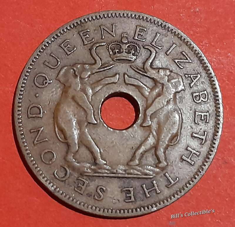 1957 Rhodesia and Nyasaland 1 Penny .