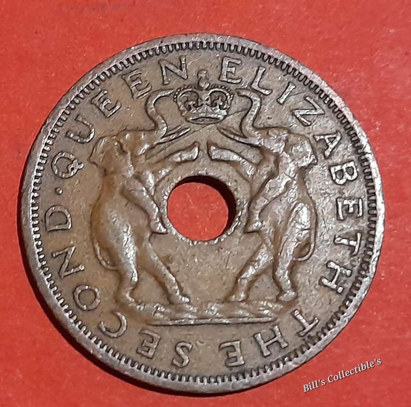 1961 Rhodesia and Nyasaland 1 Penny .