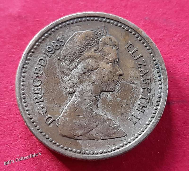 1983 British 1 Pound Coin .