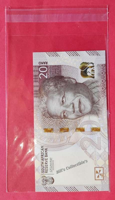 Uncirculated L Kganyago South African R20 Notes in Sequence. 1 BID Takes All