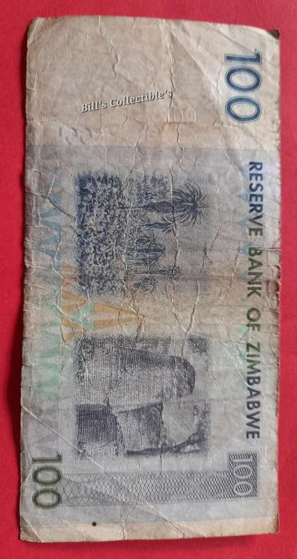 Zimbabwe Banknote (well used ) AA Prefix