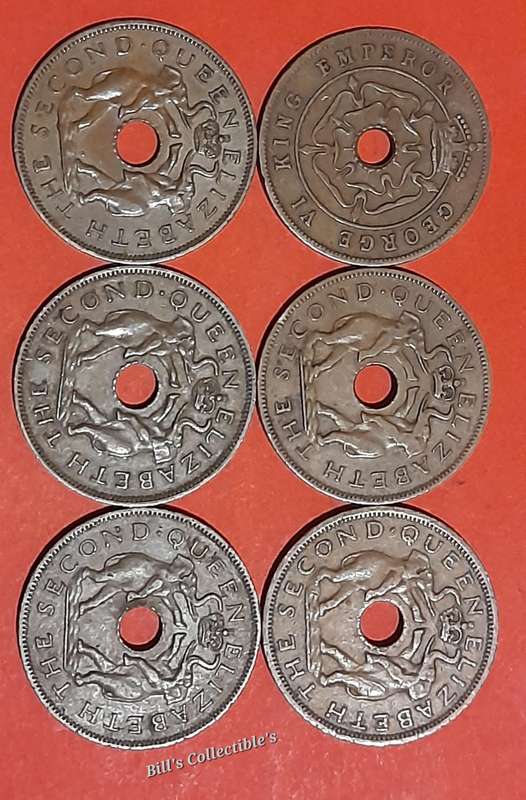 Rhodesia Pennies . 1 bid Takes All.