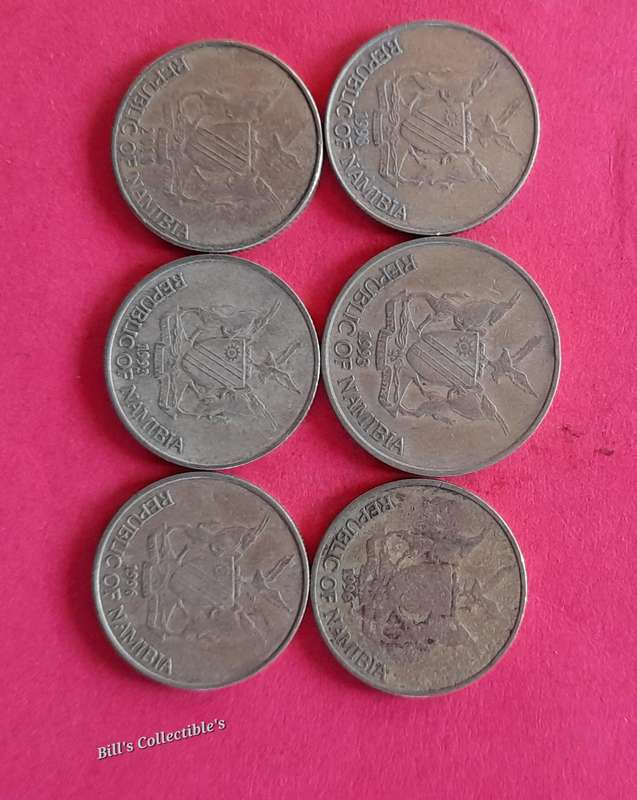 Namibia Dollar Coins . 1 bid Takes All .