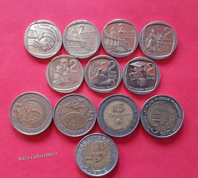 South African Commemorative Coins . 1 bid Takes All.