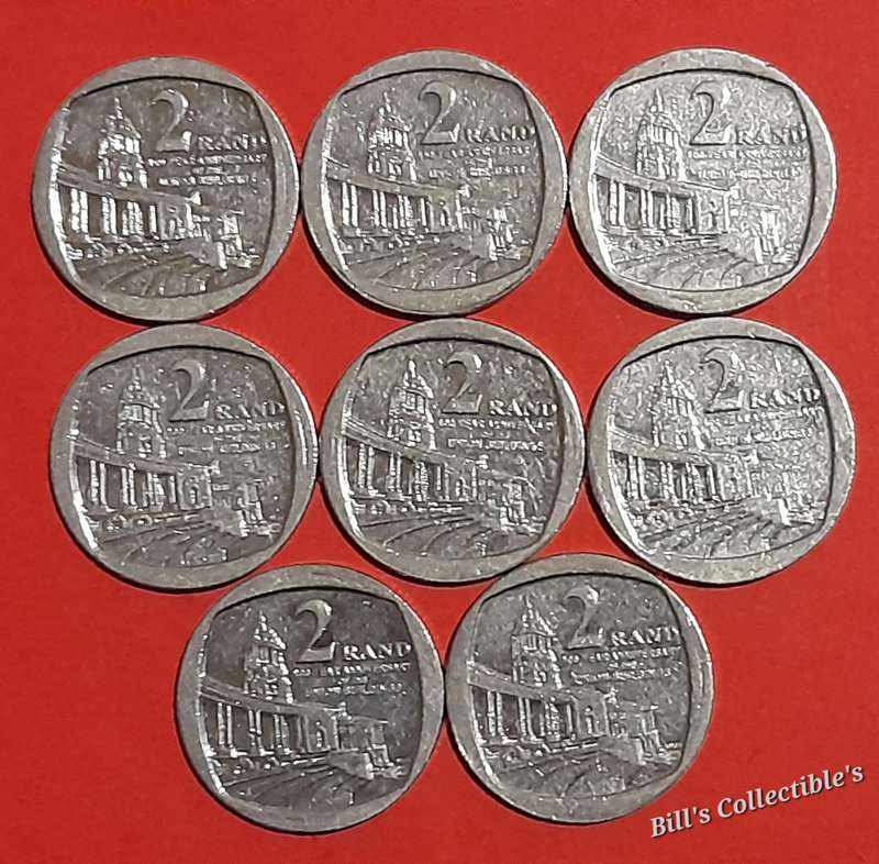 South African R2 Union Building Coins .
