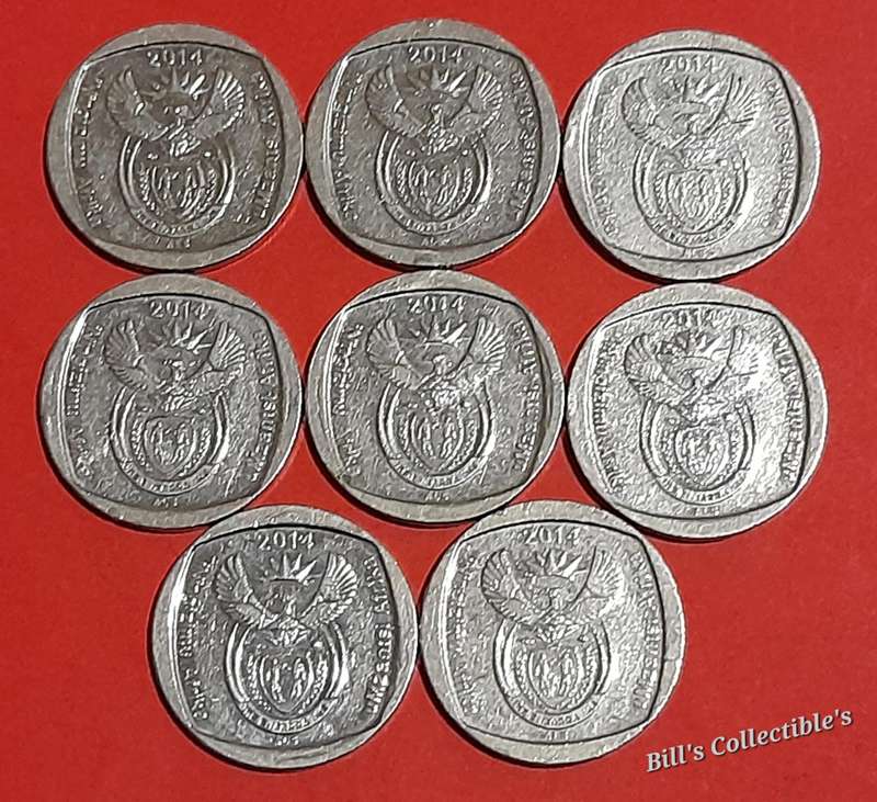 South African R2 Union Building Coins .