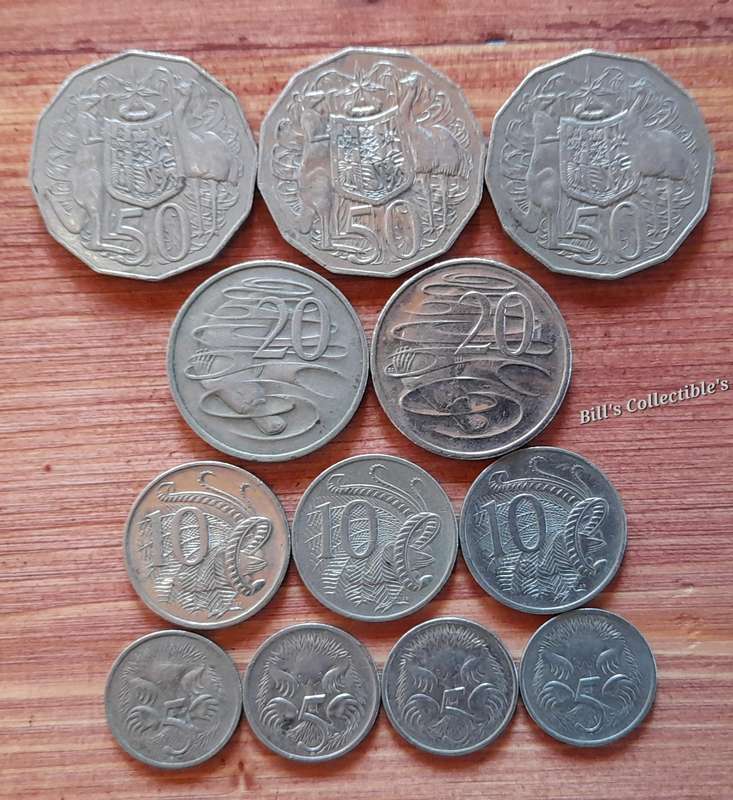 Australia Coins . Oldest Coin 1976
