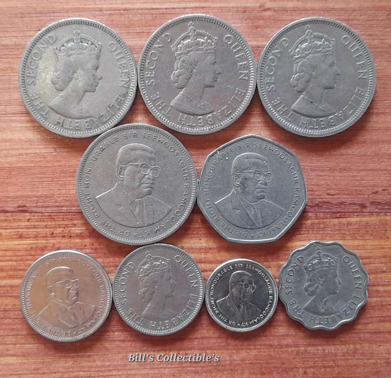 Mauritius Rupee Coins . Oldest Coin 1960