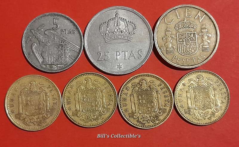 Spain Coins . Oldest Coin 1957