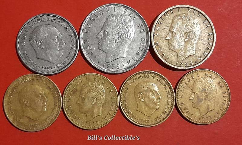 Spain Coins . Oldest Coin 1957