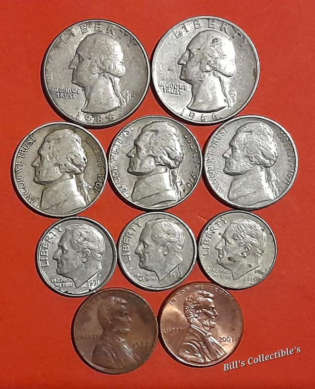 American Coins . Oldest Coin 1961