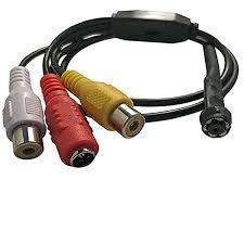 AHD CCTV Night Vision Surveillance Pinhole Hidden Spy Camera With AV Cables