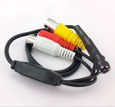 AHD CCTV Night Vision Surveillance Pinhole Hidden Spy Camera With AV Cables