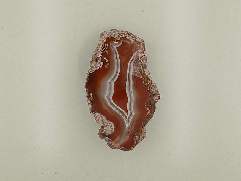 Malawi agate slice polished both sides.