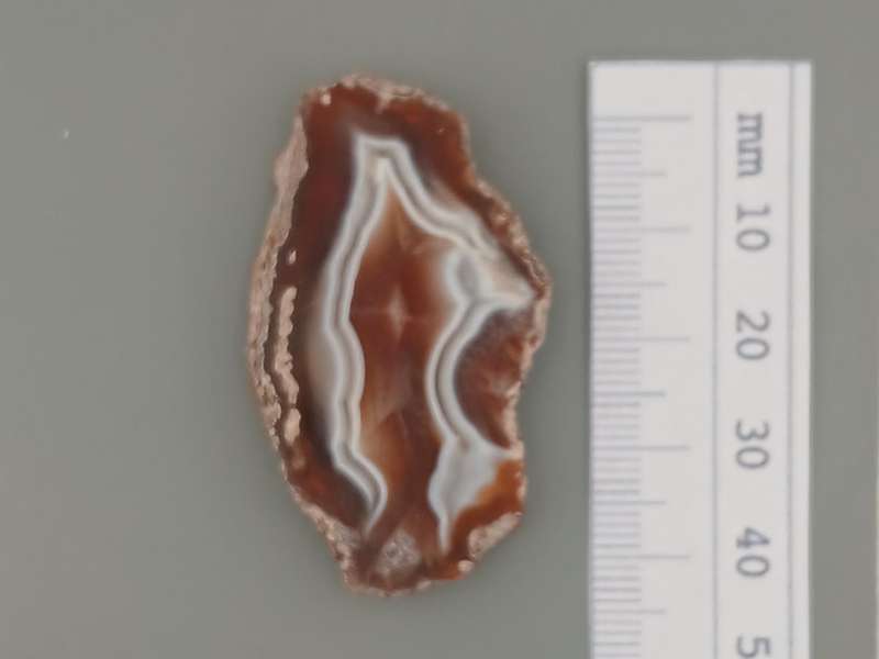 Malawi agate slice polished both sides.