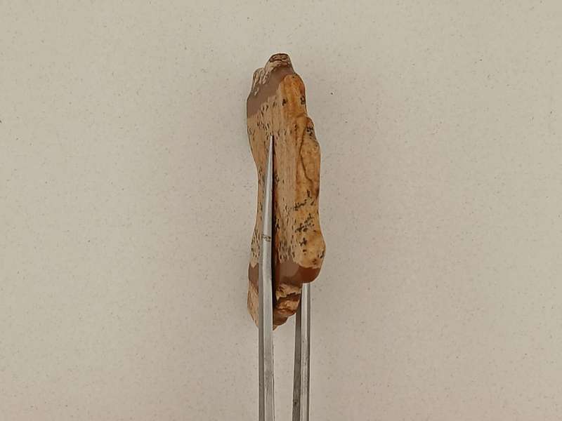 Handcarved Africa shape made from picture Jasper