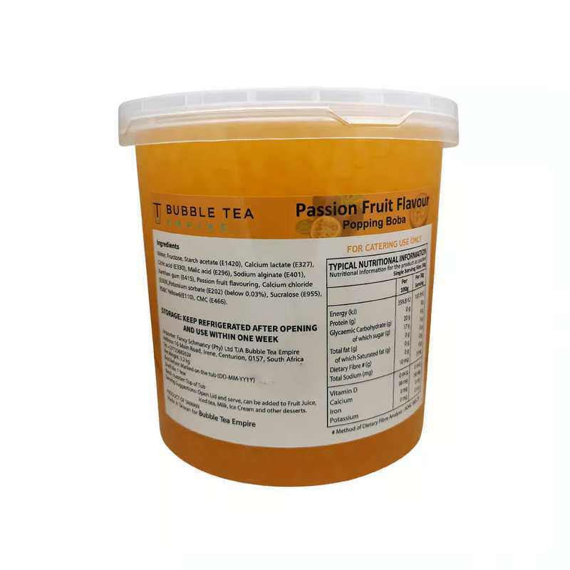 Passionfruit Popping Boba - 3.2KG