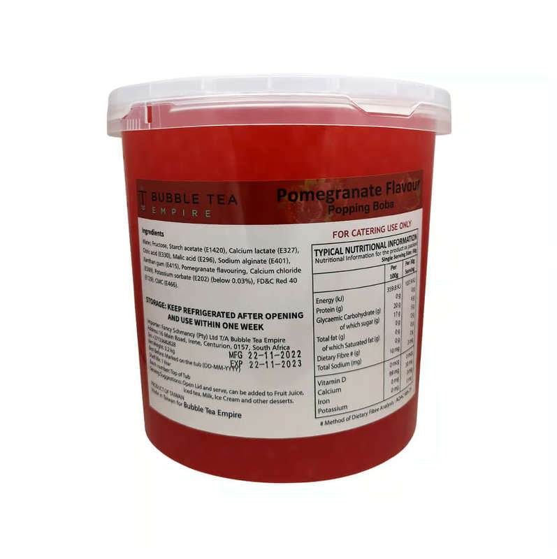 Pomegranate Popping Boba - 3.2KG